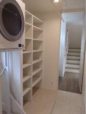 佐賀市鍋島町、中古一戸建ての洗面画像です