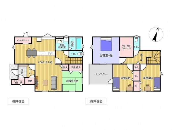 佐賀市多布施、新築一戸建ての間取り画像です