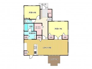 佐賀市大和町、中古一戸建ての間取り画像です