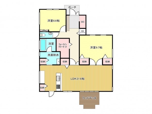 佐賀市大和町、中古一戸建ての間取り画像です