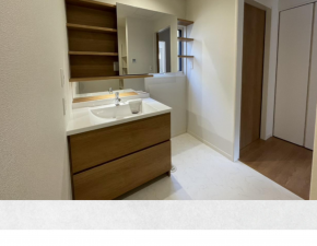 佐賀市高木瀬東、新築一戸建ての洗面画像です