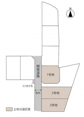 佐賀市大和町、土地の間取り画像です