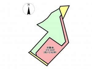 佐賀市金立町、土地の間取り画像です