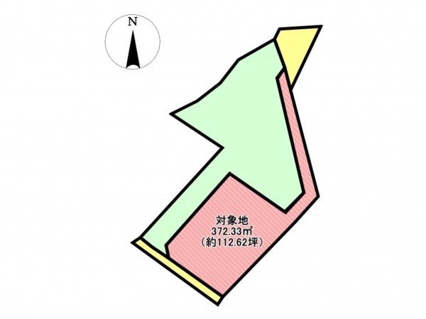 佐賀市金立町、土地の間取り画像です