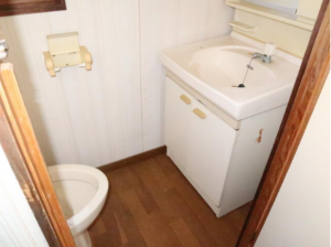 佐賀市神園、中古一戸建ての洗面画像です