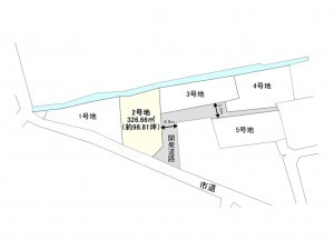 佐賀市金立町、土地の間取り画像です