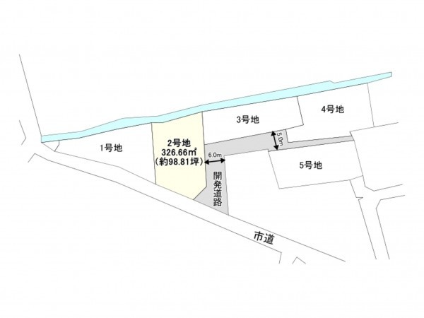 佐賀市金立町、土地の間取り画像です