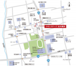 佐賀市高木瀬西、土地の地図画像です