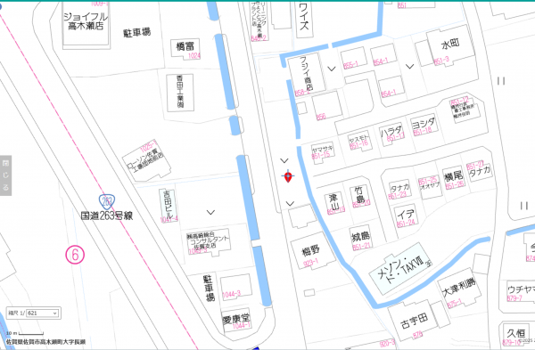 佐賀市高木瀬町、土地の間取り画像です