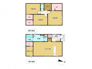 佐賀市大和町、新築一戸建ての間取り画像です