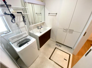 佐賀市大和町、中古一戸建ての洗面画像です