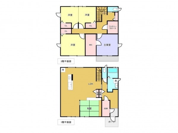佐賀市大和町、中古一戸建ての間取り画像です