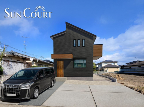 佐賀市大和町、新築一戸建ての完成予想図（外観）画像です