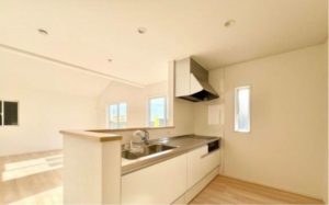 佐賀市大和町、新築一戸建てのキッチン画像です