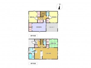 佐賀市大和町、新築一戸建ての間取り画像です