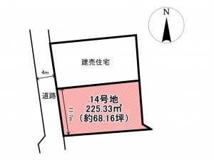 佐賀市大和町、土地の間取り画像です