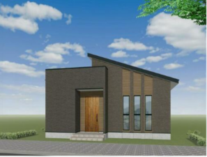 佐賀市兵庫町、新築一戸建ての完成予想図（外観）画像です