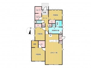 佐賀市兵庫町、新築一戸建ての間取り画像です