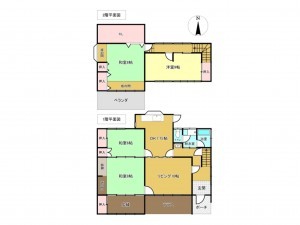 佐賀市八丁畷町、土地の間取り画像です