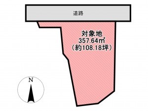 佐賀市鍋島町、土地の間取り画像です