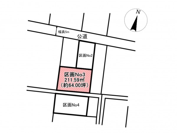 佐賀市大和町、土地の間取り画像です