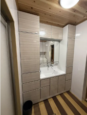 佐賀市鍋島、中古一戸建ての洗面画像です