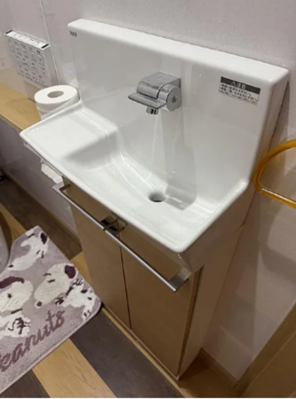 佐賀市鍋島、中古一戸建ての洗面画像です