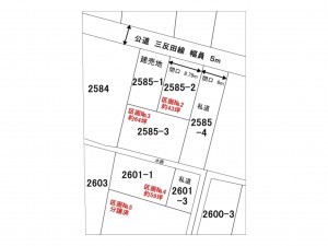 佐賀市大和町、土地の間取り画像です