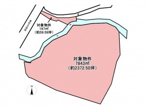 佐賀市三瀬村三瀬、土地の間取り画像です