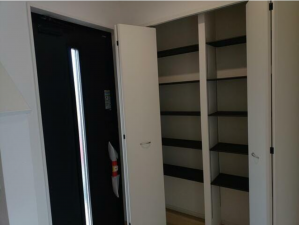 佐賀市神野西、新築一戸建ての玄関画像です