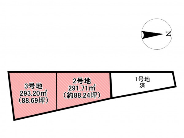 佐賀市鍋島町、土地の間取り画像です