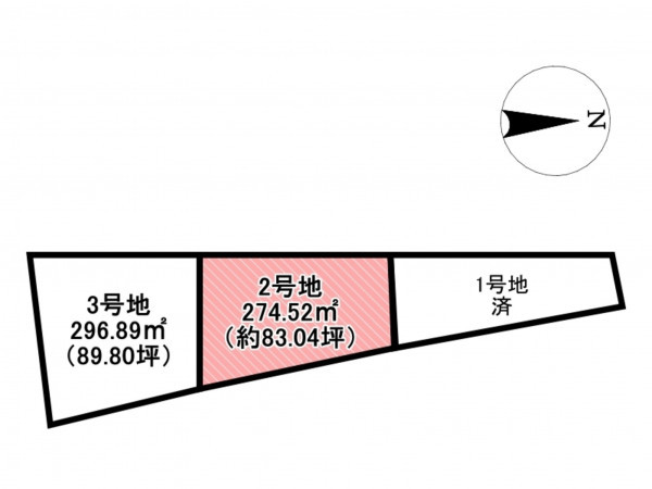 佐賀市鍋島町、土地の間取り画像です