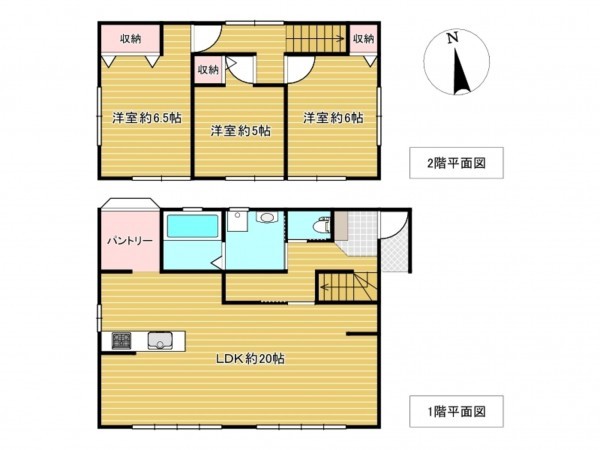 佐賀市大和町、中古一戸建ての間取り画像です