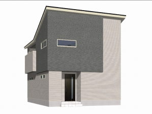 佐賀市大和町、新築一戸建ての完成予想図（外観）画像です