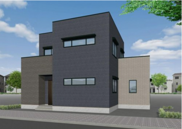 佐賀市大和町、新築一戸建ての完成予想図（外観）画像です