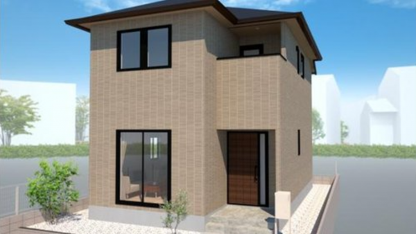 佐賀市若楠、新築一戸建ての完成予想図（外観）画像です