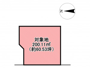 佐賀市大和町、土地の間取り画像です