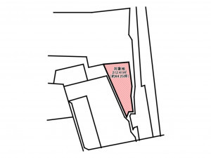 佐賀市神園、土地の間取り画像です