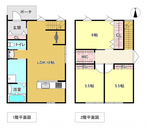 佐賀市大和町、中古一戸建ての間取り画像です