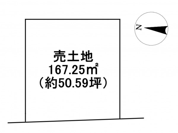 佐賀市若楠、土地の間取り画像です