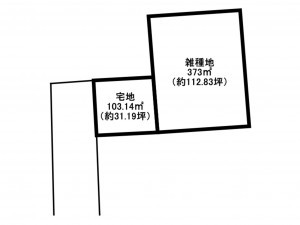 佐賀市大和町、土地の間取り画像です