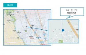 佐賀市高木瀬町、土地の地図画像です