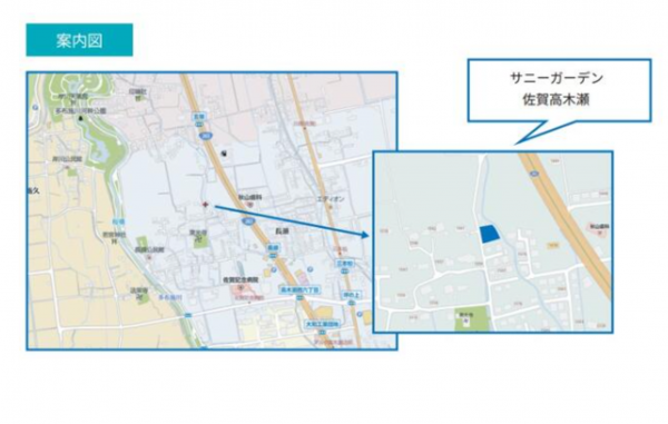 佐賀市高木瀬町、土地の地図画像です