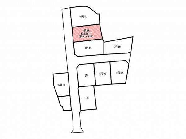 佐賀市高木瀬町、土地の間取り画像です
