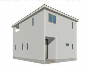 佐賀市高木瀬東、新築一戸建ての完成予想図（外観）画像です