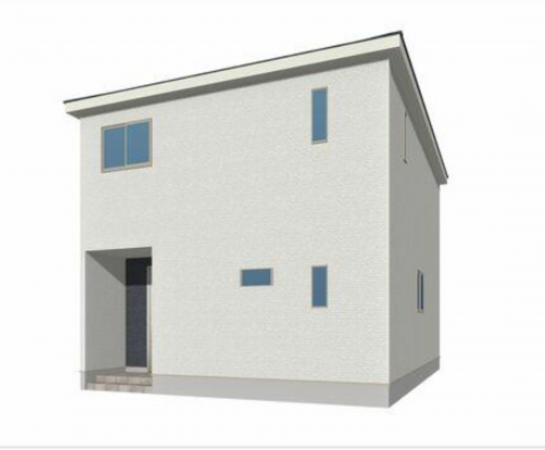 佐賀市高木瀬東、新築一戸建ての完成予想図（外観）画像です