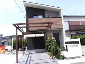 佐賀市高木瀬町、新築一戸建ての外観画像です