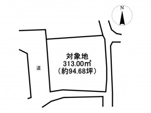佐賀市大和町、土地の間取り画像です