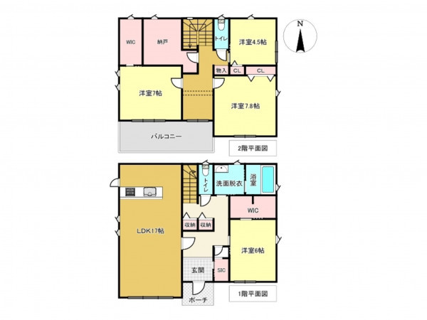 佐賀市大和町、中古一戸建ての間取り画像です