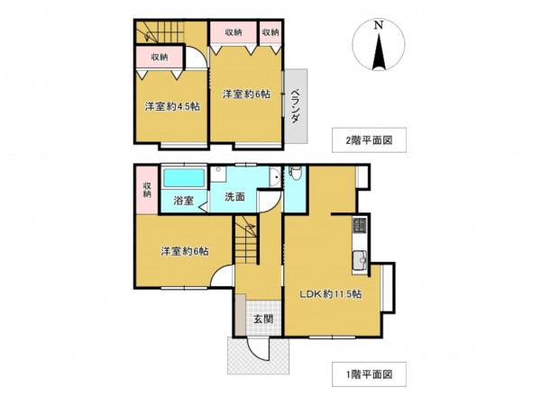 佐賀市大和町、中古一戸建ての間取り画像です